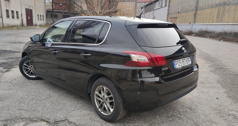 Peugeot 308 cena 36900 przebieg: 139000, rok produkcji 2015 z Zamość małe 106